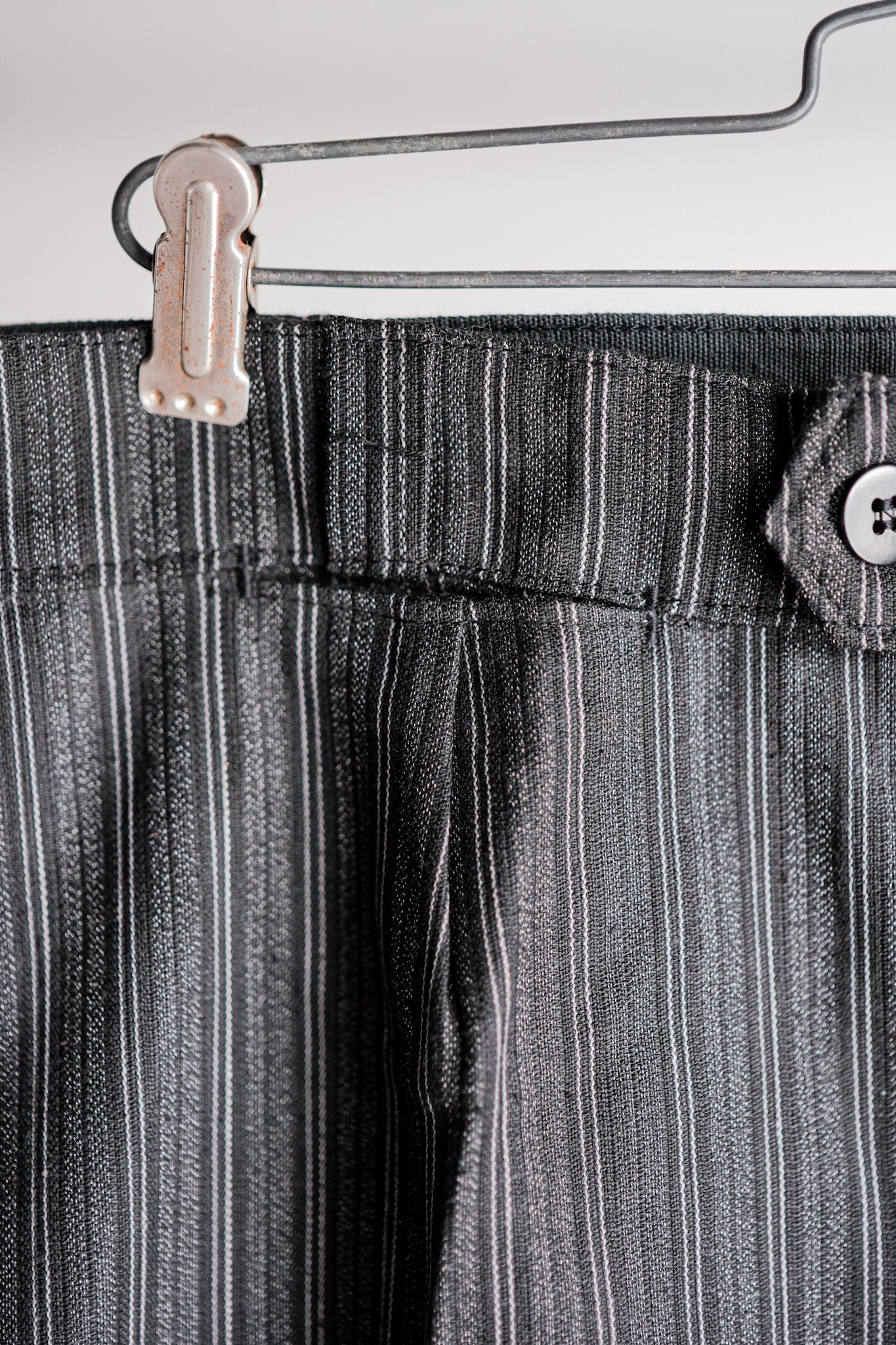 ［~50's］French Vintage Cotton Striped Work Pants "CREPIER" "Dead Stock"