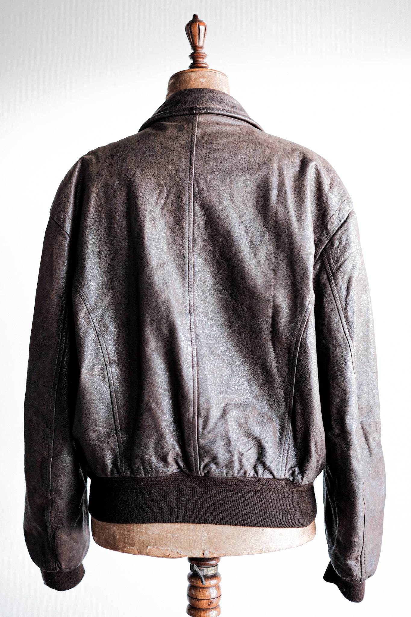 90 s Old Seraphin Leather Jacket Size.52