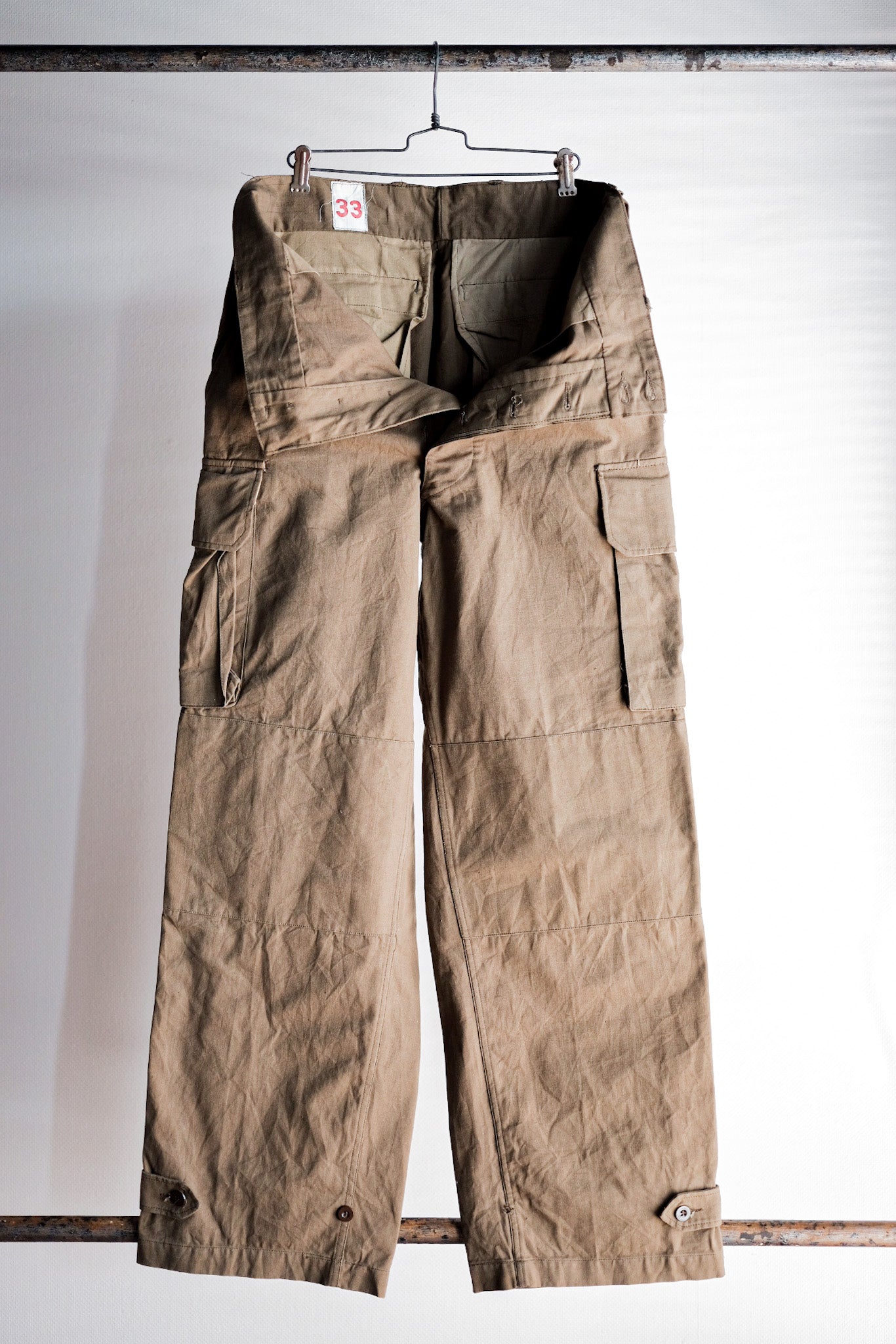 ［~50's］French Army M47 Field Trousers Size.33 "Dead Stock"