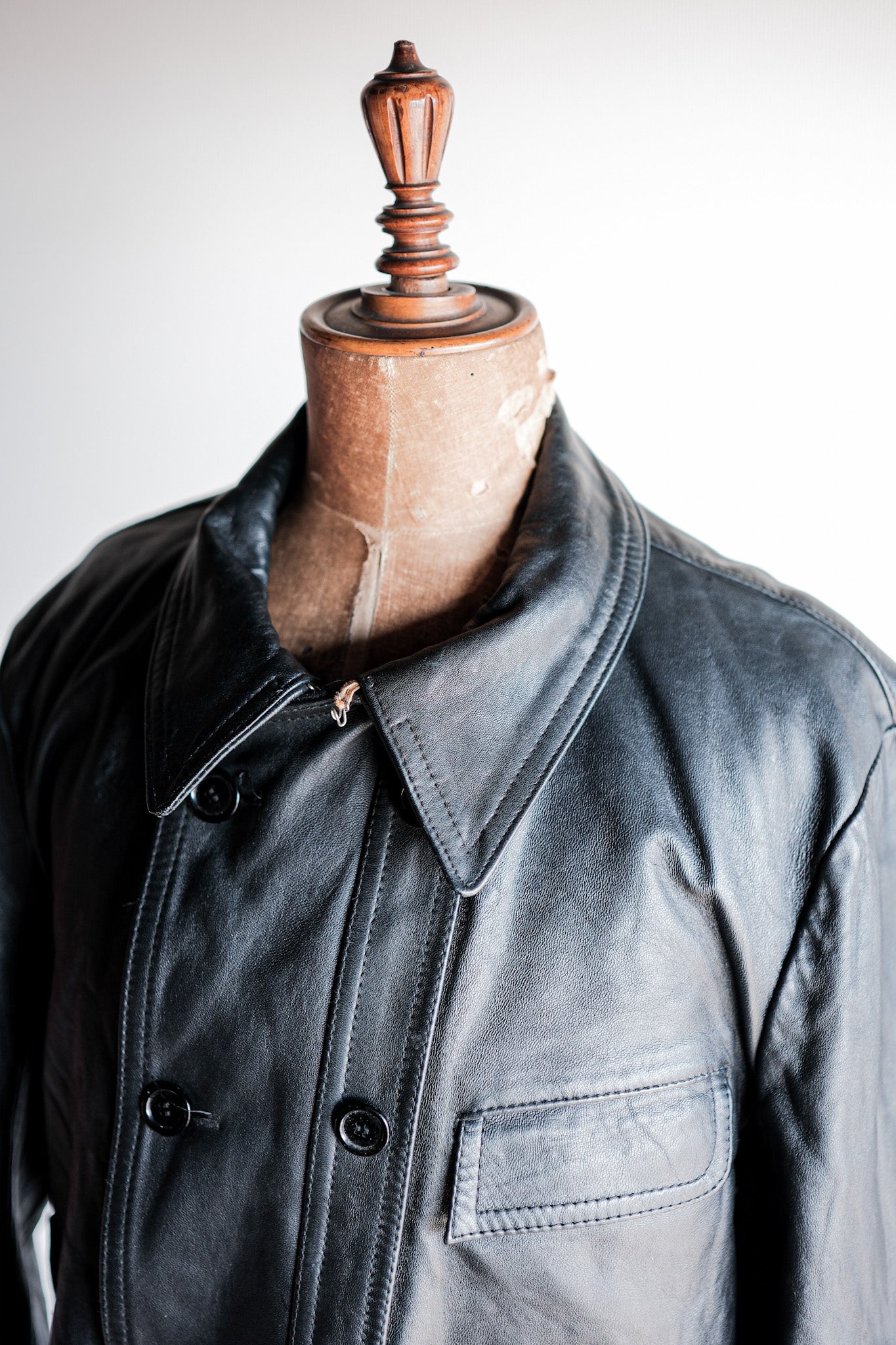 [〜60年代]法國復古LE Corbusier皮革工作夾克