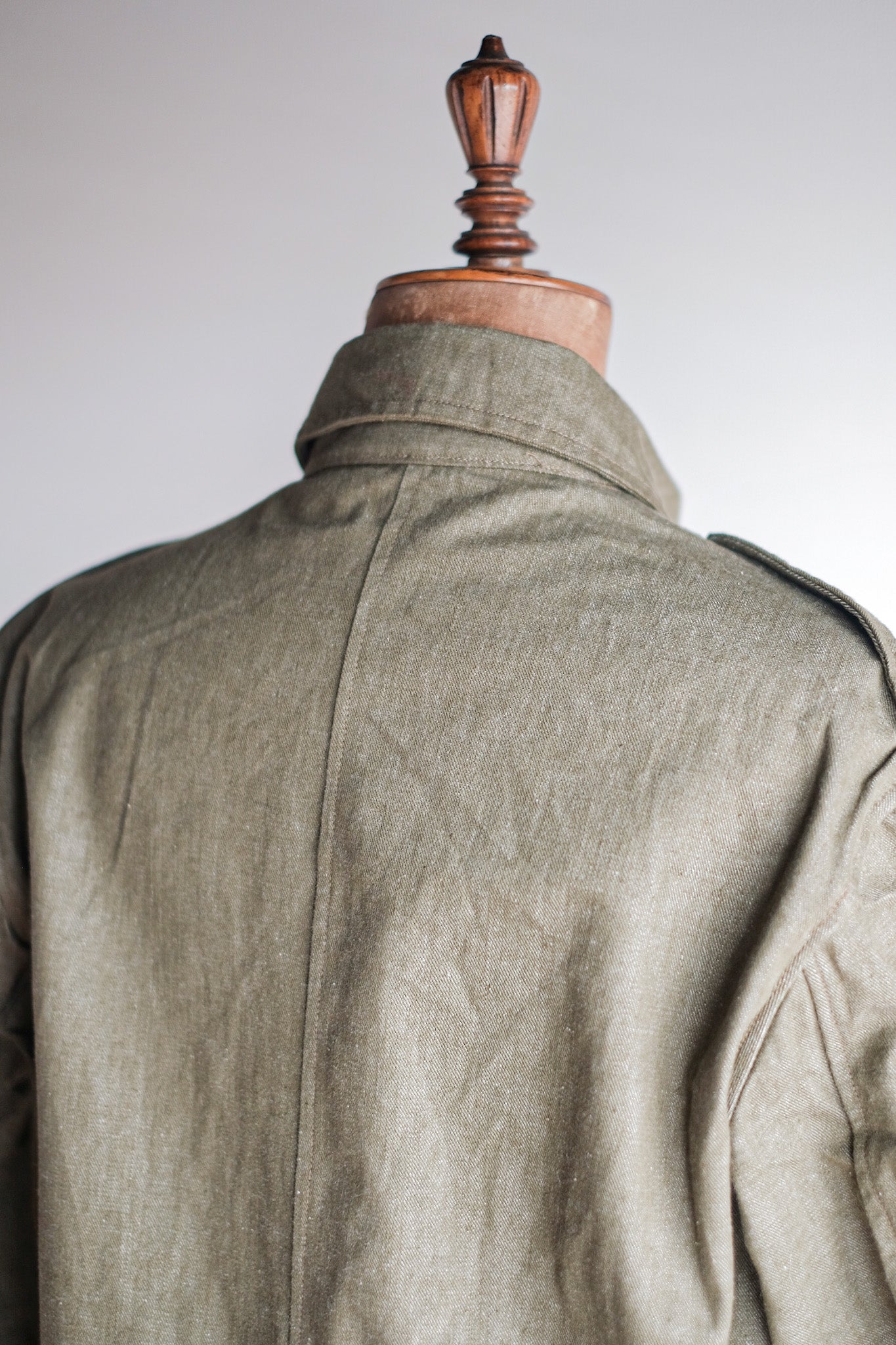 ［~50's］British Army Green Denim Battle Dress Jacket Size.7 "Dead Stock"