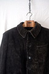 【~50's】French Vintage Dark Brown Corduroy Jacket