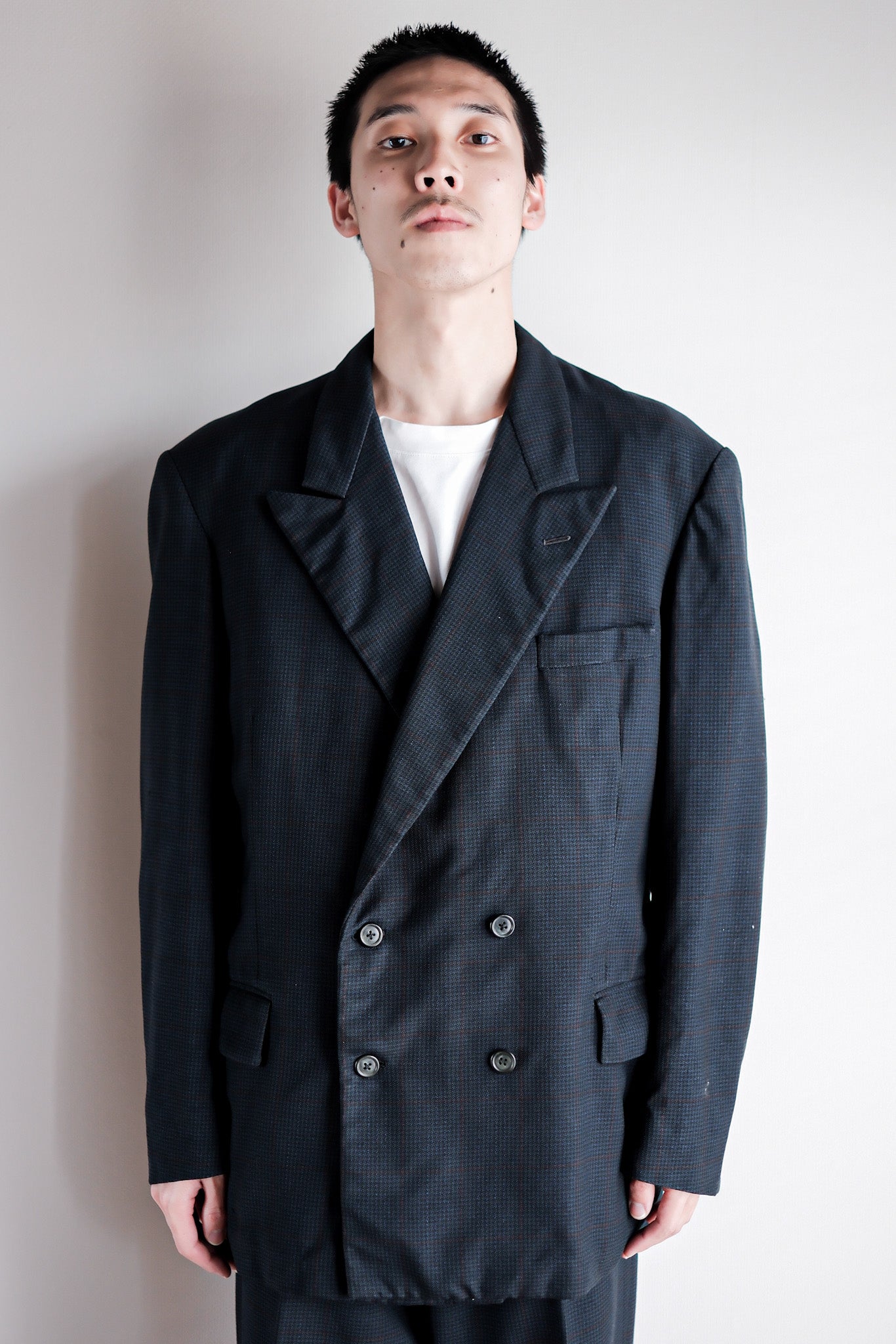 40's】French Vintage Double Breasted Suits Set Up 