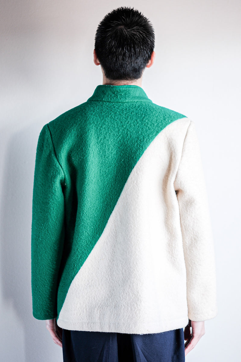 【~60's】British Vintage 2 Tone Wool Jacket "Kerr's"