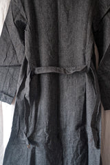[~ 50's] French Vintage Black Chambray Atelier Coat "Dead Stock"