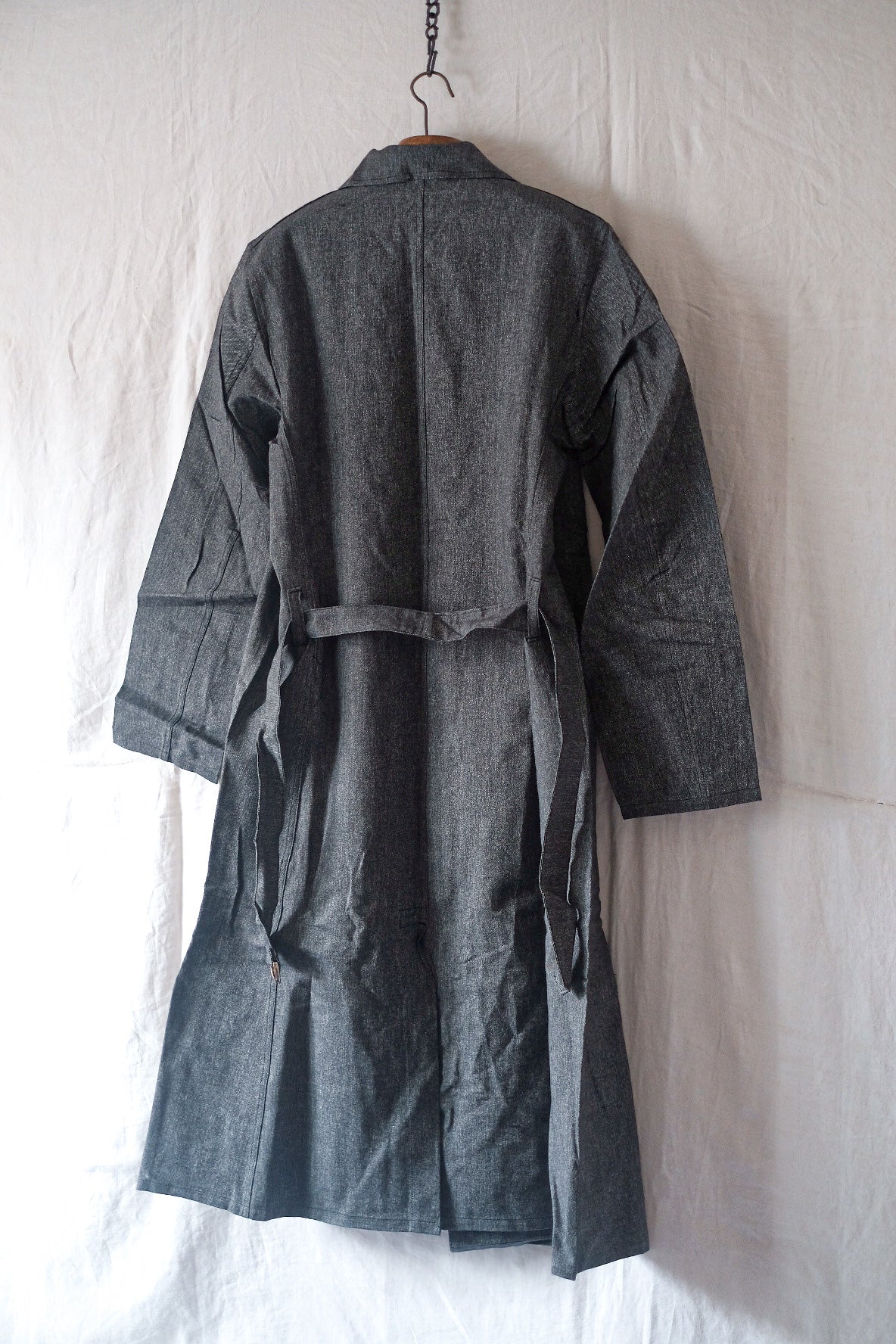 【~50's】French Vintage Black Chambray Atelier Coat “Dead Stock”